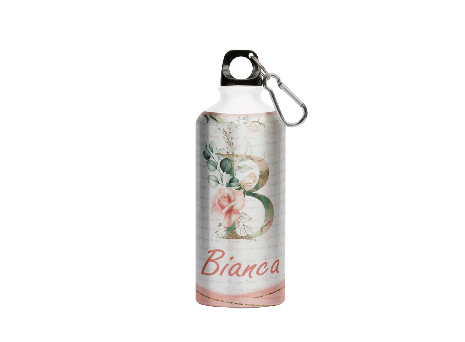 Garrafa Personalizada Alfabeto Alúminio Personalize C/ Nome