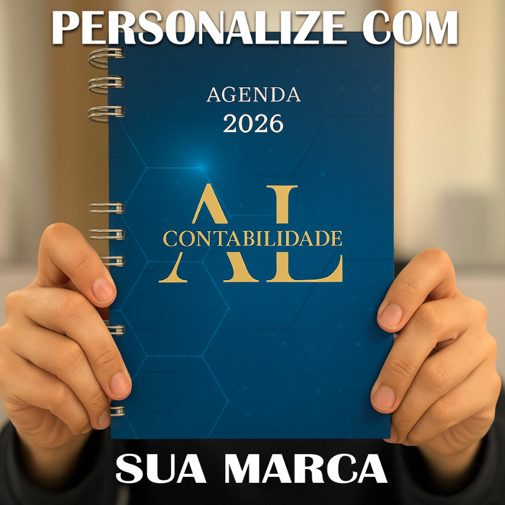 Agenda 2027 Personalizada com Logo - Foto - Empresa
