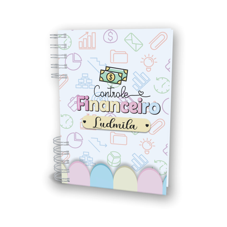 Planner Financeiro Personalizado - Controle Financeiro Permanente - Completo - 200 pag