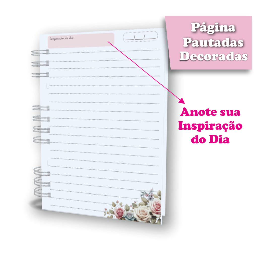 Caderno de Anotações A5 200 Pág Pautado Sketchbook Capa Dura Diversas Capas frases Motivacionais