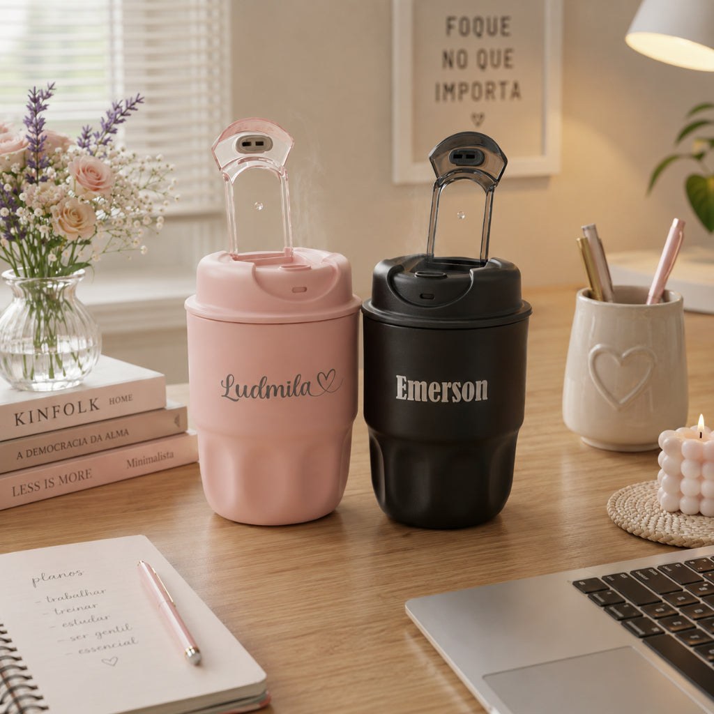 Copo Café Personalizado - Térmico - Presente - Namorados - Casal - Mulher - Homem -